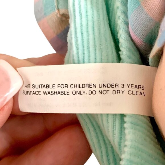 Vintage Russ Berrie Troll Doll Mint Green Hair Outfit 12” Collectible Plush Toy - Picture 9 of 9